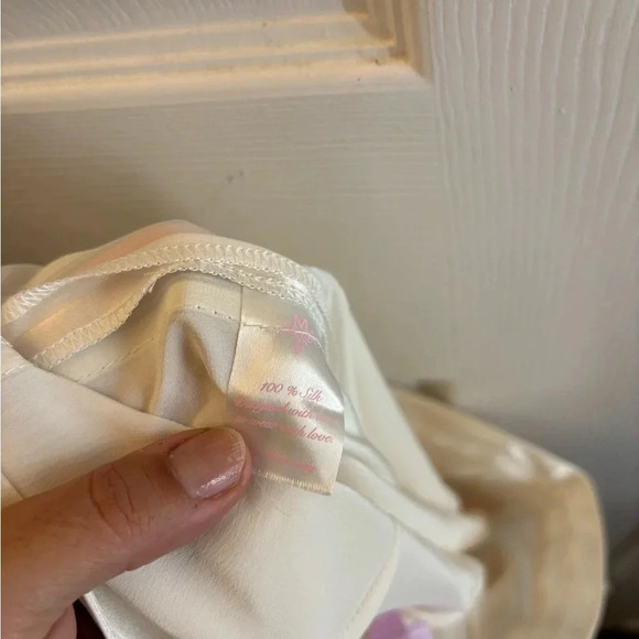 michelle farmer Drawstring Pant Silk Charmeuse Side Stripe - Picture 6 of 6